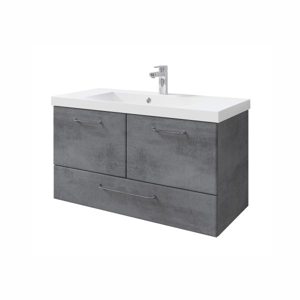 Valamukapp mineraalse valamuga 945, 96x44xH51cm, tumehall