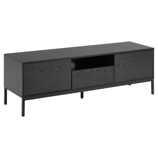 TV table SEAFORD 140x40xH45cm, black
