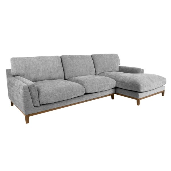 Corner sofa BASIL RC, grey