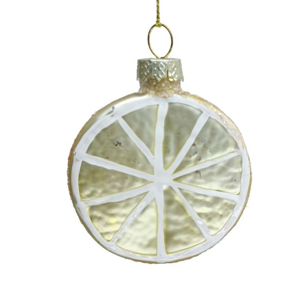 Рождественское украшение JOY LEMON 6,5 см, стекло