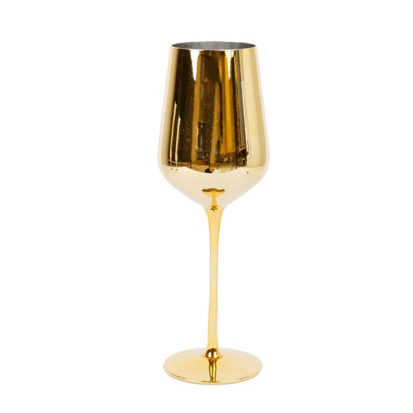 Wine goblet ROYAL H22cm, golden