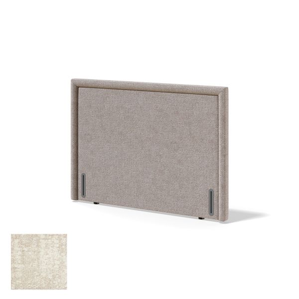 Headboard RED/BLACK LINED AVOLA 140cm, beige