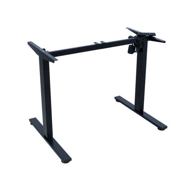 Table leg ERGO FIT with 1 motor, black