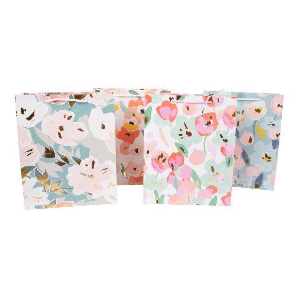 Подарочный пакет FLOWER, 26х32х12см, микс