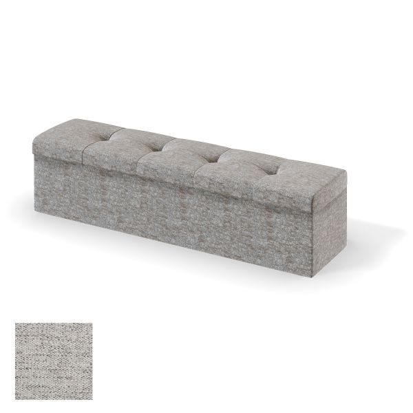 Storage box for continental bed RED/BLACK ULVASEN VERANO 180cm, light grey