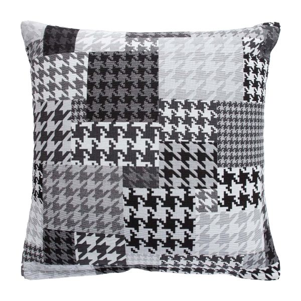 Padi HOLLY 45x45cm, must ja valge