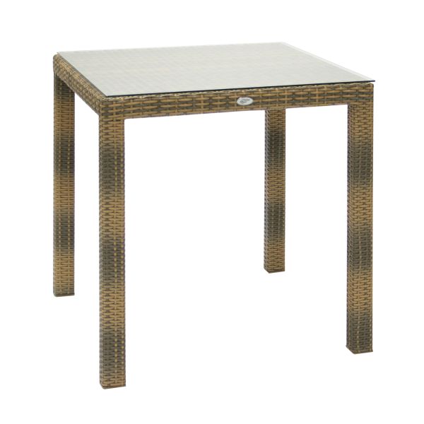 Стол WICKER, 73x73xH71см, капучино