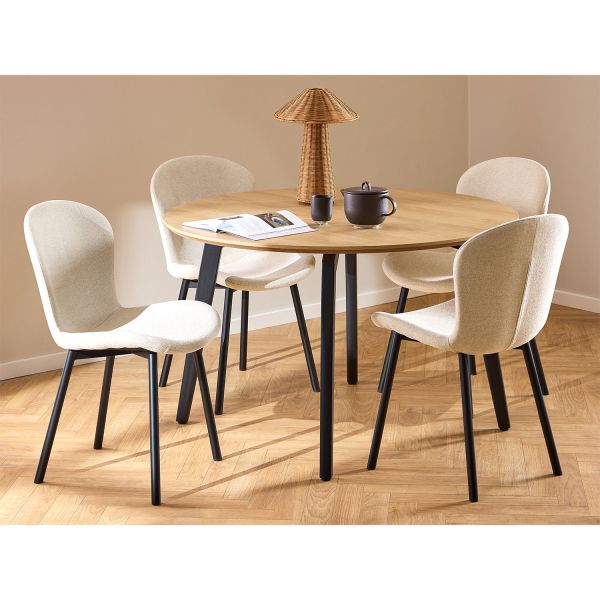 Söögilauakomplekt CADIZ D120xH75cm, beež
