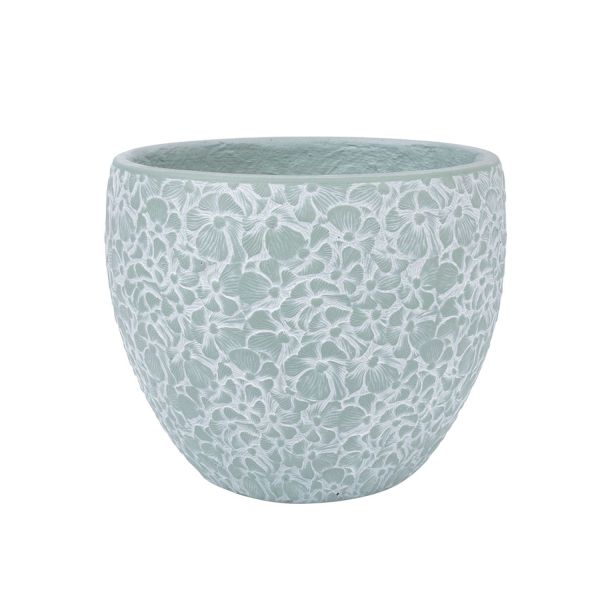 Lillepott FLORA D30xH24.5cm, rohekashall