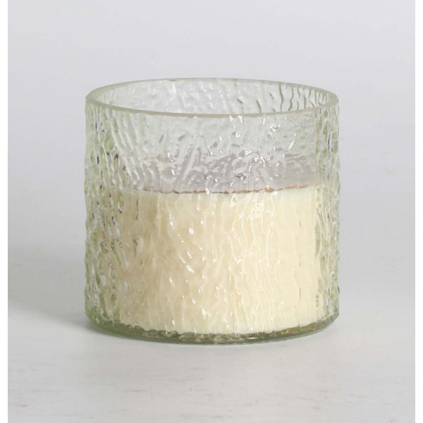 Scented candle in glass NATURE GREEN H9cm, Fresh Aromatic