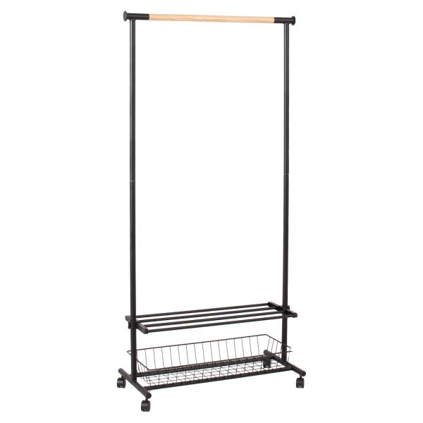 Stange FOREST 80x36xH165cm, must/naturaalne