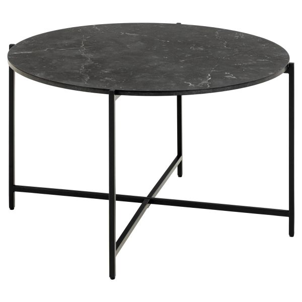 Coffee table LAMOINE D70xH42cm, black