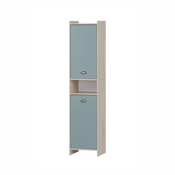 Vannitoakapp LINDHOLM 40x33xH176cm, liivatamm/sinine