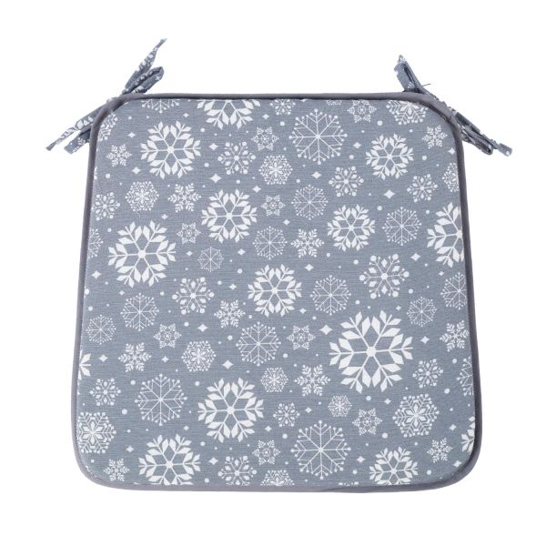 Cushion WINTER FLOWERS for chair 39x39cm,