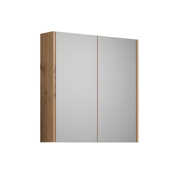 Peegelkapp TOUCH 69x15xH70cm, tamm/valge