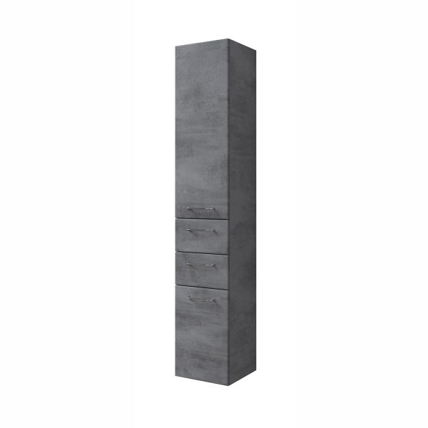 Kõrge vannitoakapp 945, 35x33xH186cm, tumehall