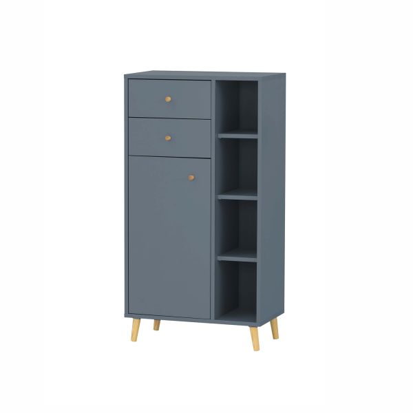 Vannitoakapp BJARNE 60x33,5xH113cm, sinine