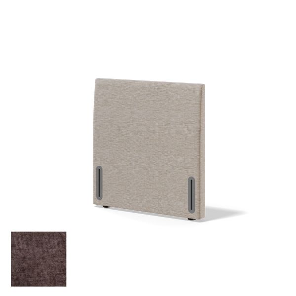 Headboard RED/BLACK DIONE CLIFF 80cm, brown