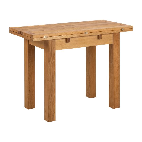 Dining table KENLEY 100x45/90xH75cm, oak
