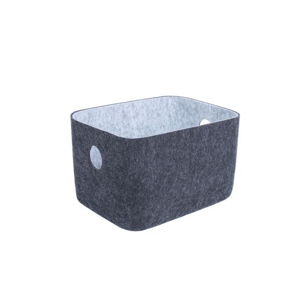 Kast LIDO FELT 20x15,5xH12cm, tumehall