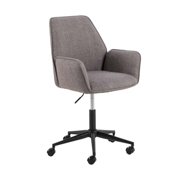 Desk chair GLENDA greyish brown
