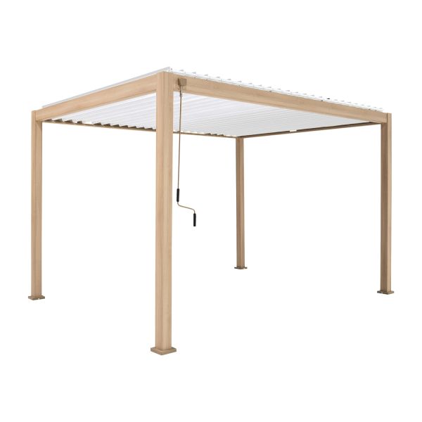 Шатёр MIRADOR-111 3x4м, имитация светлого дерева