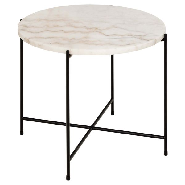 Side table AVILA D52xH40cm, white