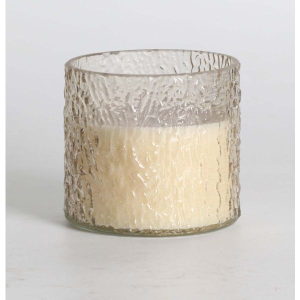 Свеча в стеклянном стакане NATURE GREEN H9см, French Pear & Freesia