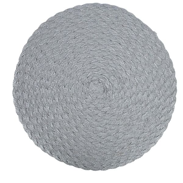 Placemat SELENA D38cm, light grey