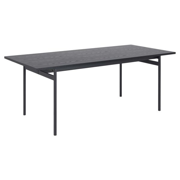Söögilaud ANGUS 200x90xH74cm, must