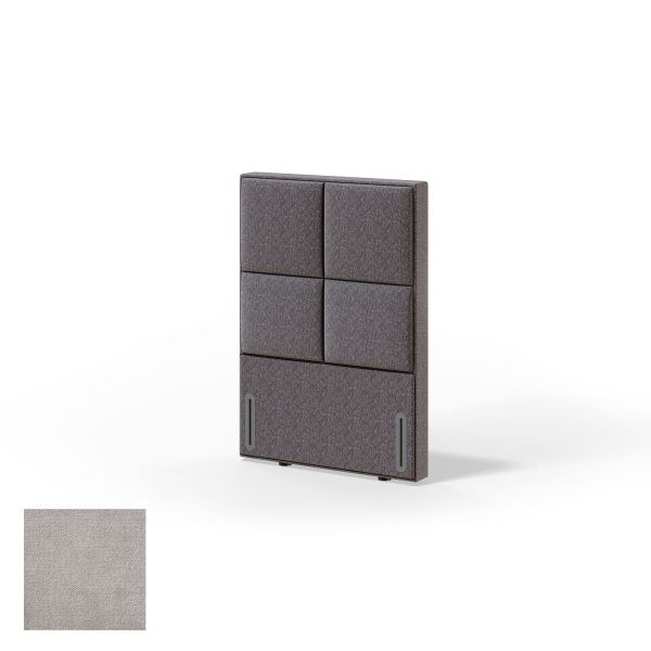 Headboard RED/BLACK KRONANG CLIFF 90cm, light grey