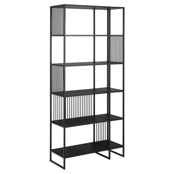Книжный шкаф STRINGTON 85x35xH185см, черный