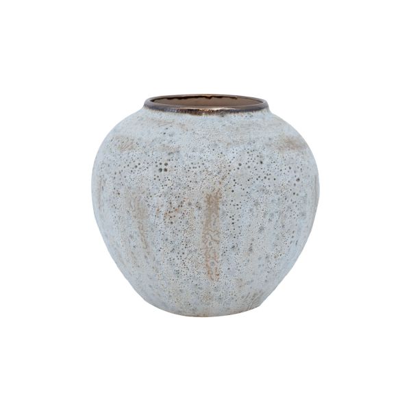 Vase TITAN STONE D20xH20cm, beige