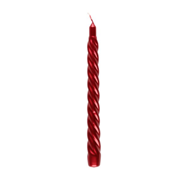 Antiikküünal keeruga 24,5cm, punane