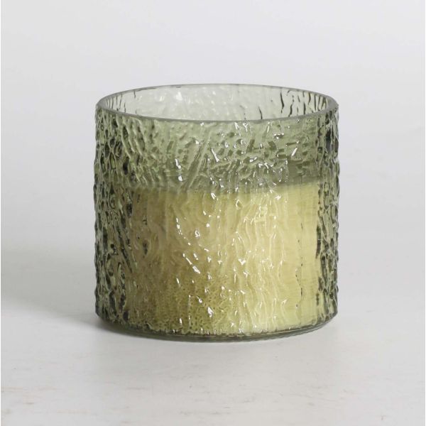 Свеча в стеклянном стакане NATURE GREEN H9см, Tranquil Summer