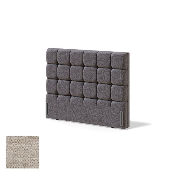 Headboard RED/BLACK CUBE VERANO 80cm, light beige