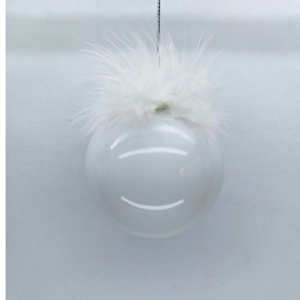 Christmas ornament JOY PEARL D8cm, glass