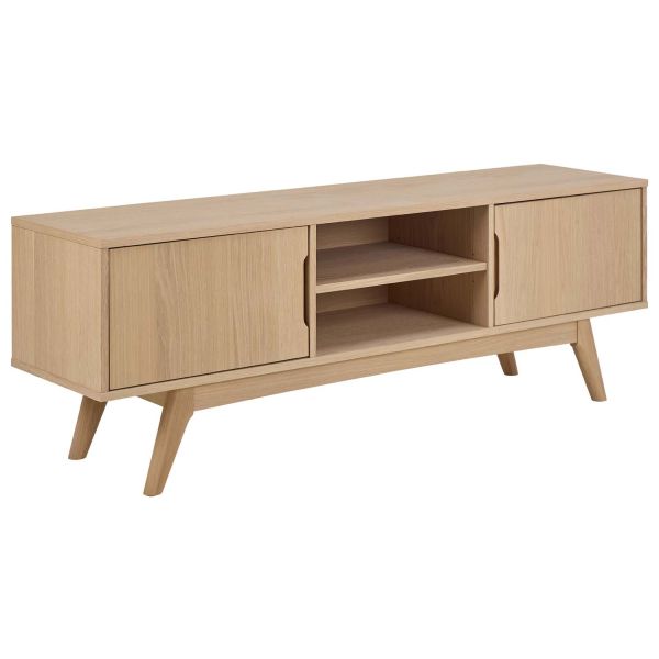 TV unit MARTE 160x40xH55cm, light oak