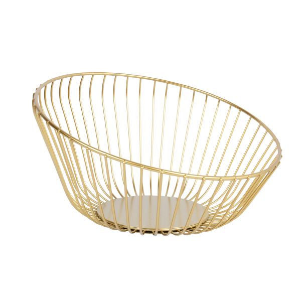 Candleholder NISSA D25xH13cm, golden