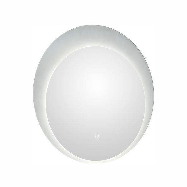 Зеркало с LED-светильником 24, D60x3см