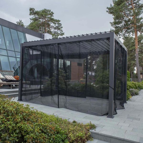 Текстильные сетчатые шторы MIRADOR 3x4м, черный