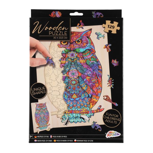 Grafix Wooden Puzzle Owl