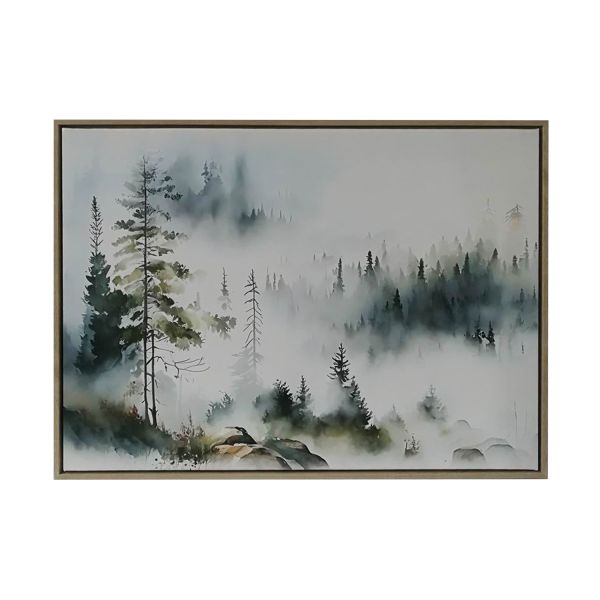 Холст с рамой WALLY 45x60см, туманный лес