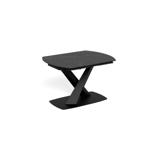 Dining table MORELLA 120/180x90xH77cm, black