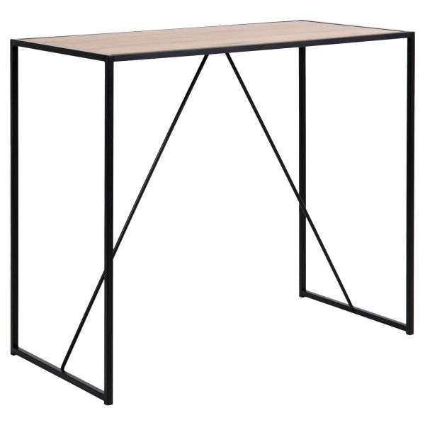 Bar table SEAFORD 120x60xH105cm, oak