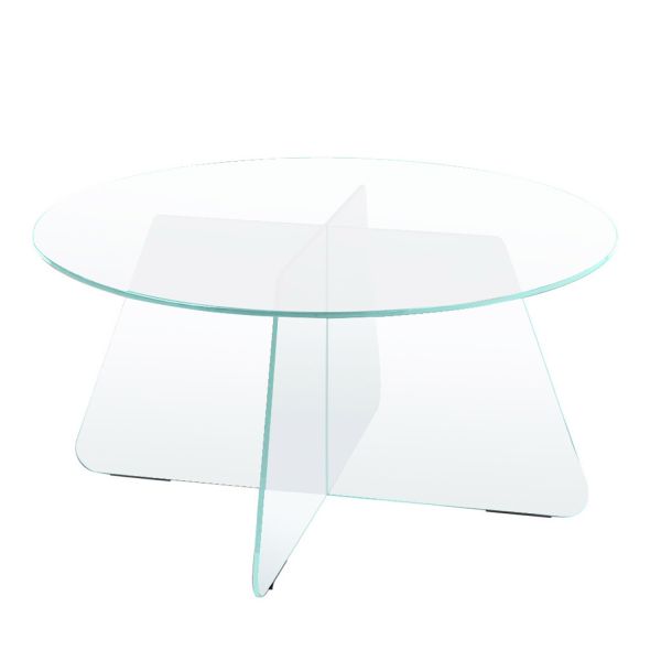 Diivanilaud SAMOS D80xH40cm, läbipaistev