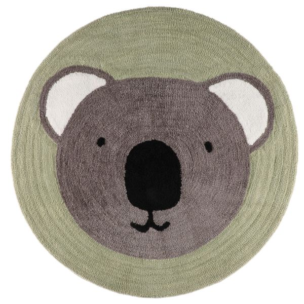 Vaip 4Living KOALA D100cm, roheline/hall