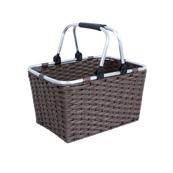 Shopping basket LIDO RIO 43x30xH24cm, dark brown