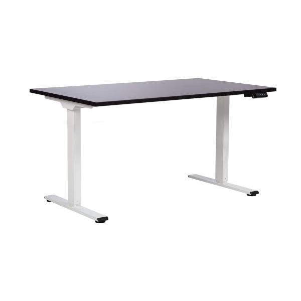 Desk ERGO PRO with 2 motor 140x80xH60-125cm, black/white
