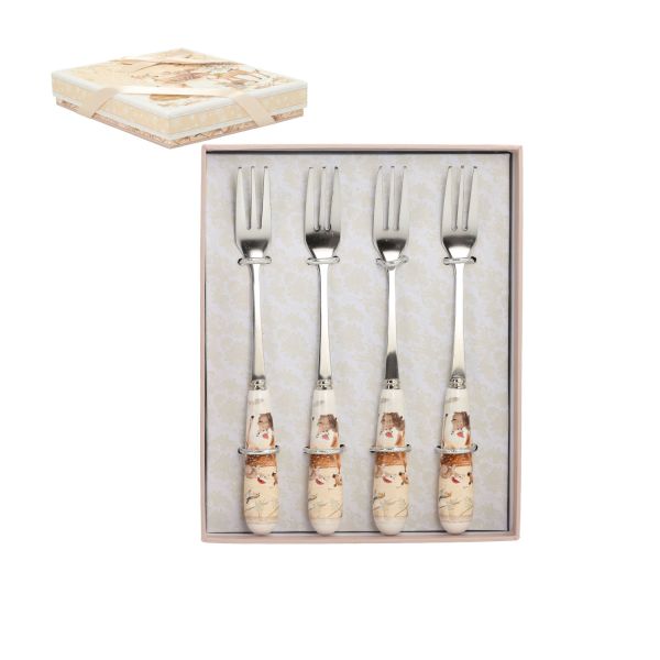 Kahvlid MIA DEER 4tk 15cm, kinkekarbis